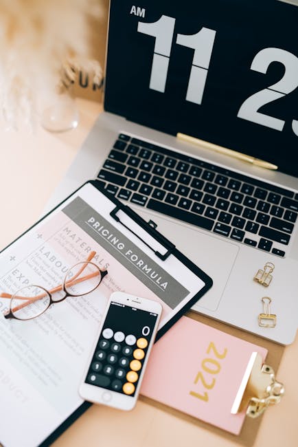 Financial planning document and calculator